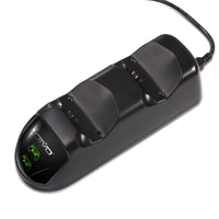 HKM-137683 Dual Charging Dock for PS4 Controllers - Simultaneous Charging with LED Indicator, Compatible with Standard DC5V Power Sources