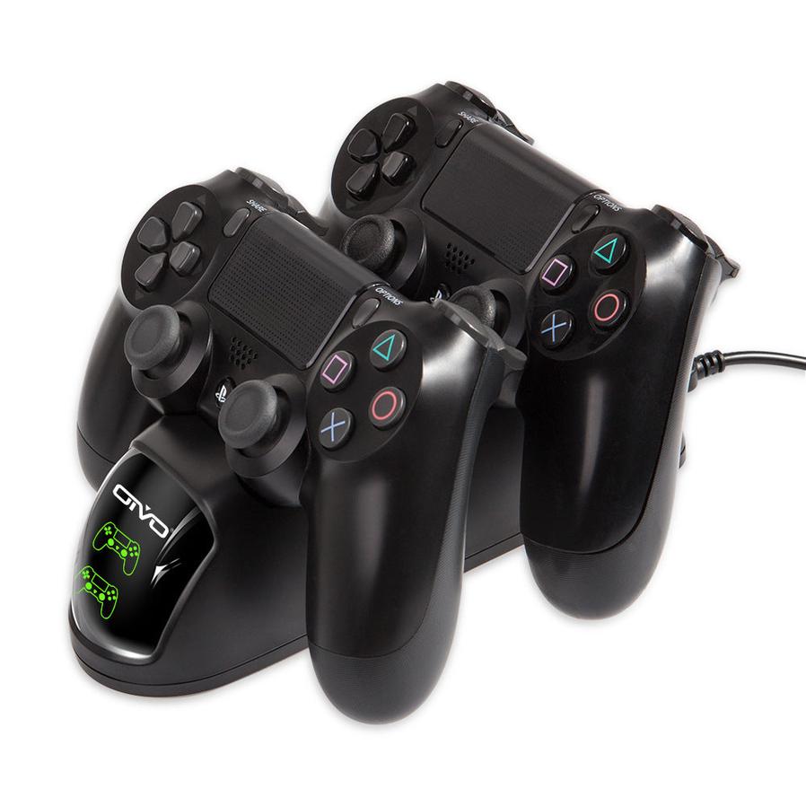 HKM-137683 Dual Charging Dock for PS4 Controllers - Simultaneous Charging with LED Indicator, Compatible with Standard DC5V Power Sources