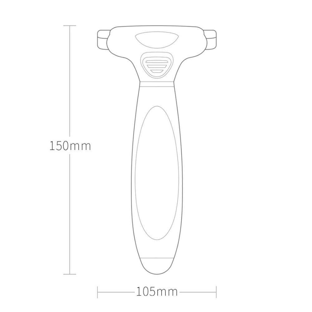 HKM-1377085 Pet Grooming Tool with ABS and Stainless Steel - Dog and Cat Hair Comb
