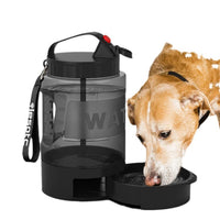 HKM-1377341 2.2L Large Capacity Black Dog Water Bottle for Outdoor Use