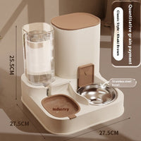 HKM-1377469 Automatic High-Capacity Pet Feeder with Stainless Steel and Ceramic Bowl Options