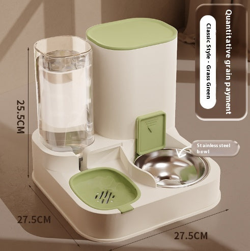 HKM-1377469 Automatic High-Capacity Pet Feeder with Stainless Steel and Ceramic Bowl Options