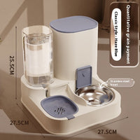 HKM-1377469 Automatic High-Capacity Pet Feeder with Stainless Steel and Ceramic Bowl Options