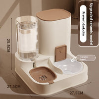 HKM-1377469 Automatic High-Capacity Pet Feeder with Stainless Steel and Ceramic Bowl Options