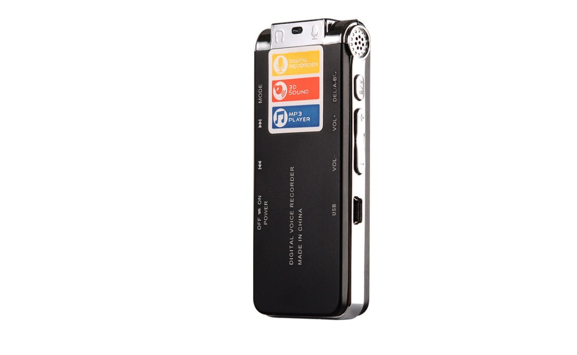 HKM-137811 Intelligent Noise Reduction Recorder with Continuous WAV Recording - Metal Casing, 1000 Minutes Capacity