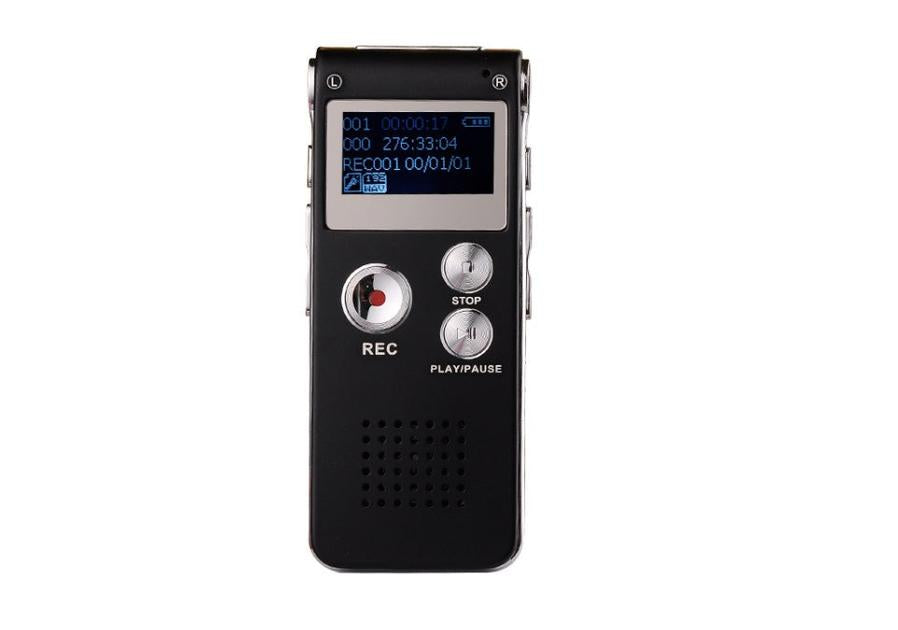 HKM-137811 Intelligent Noise Reduction Recorder with Continuous WAV Recording - Metal Casing, 1000 Minutes Capacity