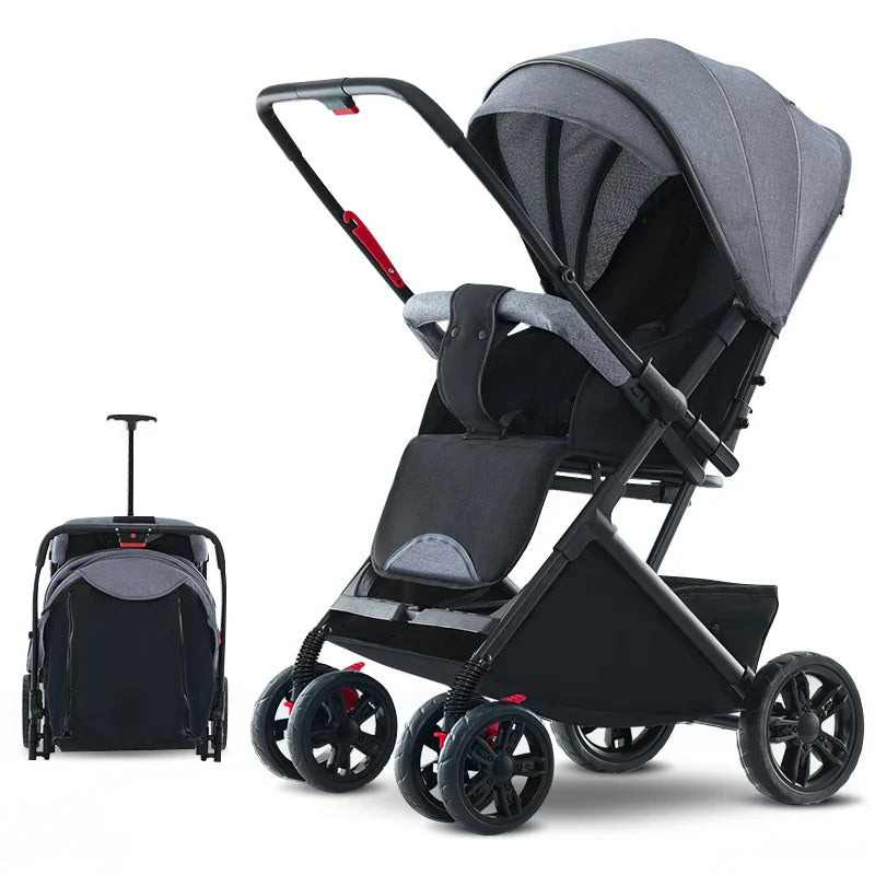 HKM-137811 Travel System 2-in-1 Folding Baby Stroller for Enhanced Mobility and Comfort