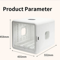 HKM-137875 Silent Eco-Friendly Pet Dryer Box for Small Animals - Rechargeable ABS+PE Material