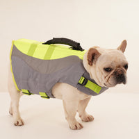 HKM-1378877 Adjustable Reflective Dog Life Jacket for Safe Swimming - Orange & Green Sizes XS-XXL