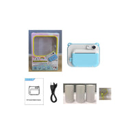 HKM-138003 Children's Digital Camera with LCD Screen, 2-32MP, Creative DIY Toy, Pink & Blue