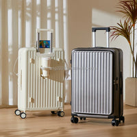 HKM-138003 Soft Shell Luggage Set with 4 Wheels – Durable Carry-On Travel Suitcase Collection