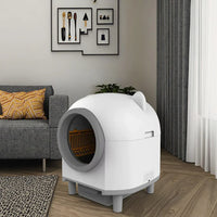 HKM-138067 Large Automatic Self-Cleaning Cat Litter Box with Safety Anti-Pinch Design, 80L Capacity