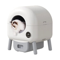 HKM-138067 Large Automatic Self-Cleaning Cat Litter Box with Safety Anti-Pinch Design, 80L Capacity