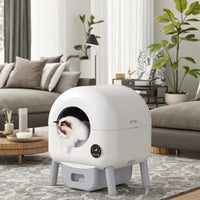HKM-138067 Large Automatic Self-Cleaning Cat Litter Box with Safety Anti-Pinch Design, 80L Capacity