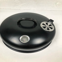 HKM-138131 3-in-1 Vertical Charcoal Smoker and Barbecue Grill, Smokeless Barrel Design