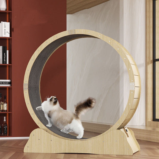 HKM-138131 Silent Cat Fitness Treadmill with Circular Running Pad - Eco-Friendly High Fiber Construction