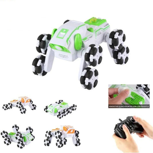 HKM-138195 Remote Control Swing Arm Stunt Truck - 2.4GHz 8 Wheel RC Car for Indoor & Outdoor Fun
