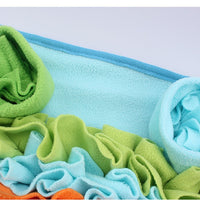 HKM-1382077 Dog Sniffing Pad - Macaron Square Design, Canvas and Fleece, Non-Slip Bottom, 50x45 cm, 400g