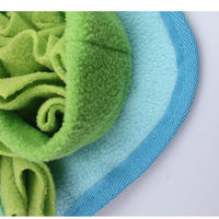 HKM-1382077 Dog Sniffing Pad - Macaron Square Design, Canvas and Fleece, Non-Slip Bottom, 50x45 cm, 400g