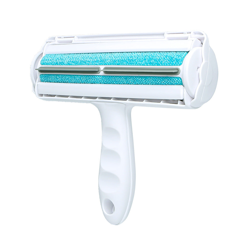 HKM-1382845 Portable Electrostatic Pet Lint Roller in Blue, Red, and Gray - Effective Hair Removal Tool