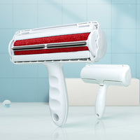 HKM-1382845 Portable Electrostatic Pet Lint Roller in Blue, Red, and Gray - Effective Hair Removal Tool