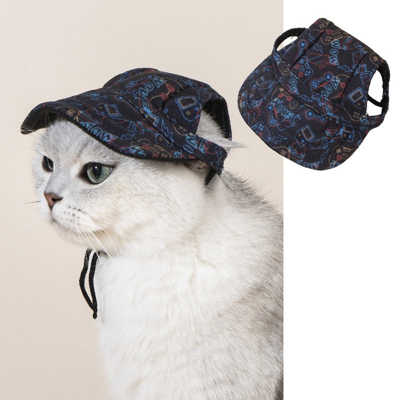 HKM-1383101 Pet Baseball Cap with Wind and Sun Protection in Various Patterns and Sizes
