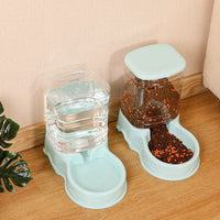 HKM-1383229 Large Capacity Automatic Pet Feeder and Water Fountain Combo - 3.8L Food and Water Dispenser
