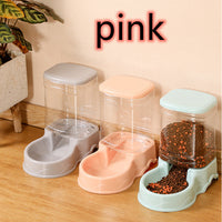 HKM-1383229 Large Capacity Automatic Pet Feeder and Water Fountain Combo - 3.8L Food and Water Dispenser