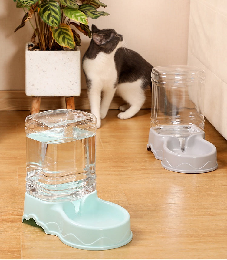 HKM-1383229 Large Capacity Automatic Pet Feeder and Water Fountain Combo - 3.8L Food and Water Dispenser