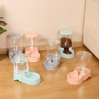 HKM-1383229 Large Capacity Automatic Pet Feeder and Water Fountain Combo - 3.8L Food and Water Dispenser