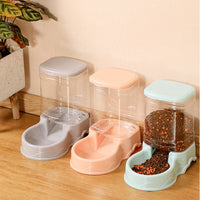 HKM-1383229 Large Capacity Automatic Pet Feeder and Water Fountain Combo - 3.8L Food and Water Dispenser