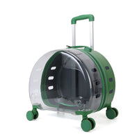 HKM-1383485 Transparent PC Pet Travel Trolley Bag with Reinforced Design, 10L Capacity