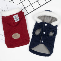 HKM-1385021 Warm Hooded Sweater for Pets in Plus Velvet and Classic Colors