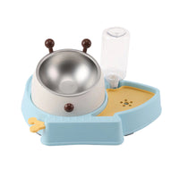 HKM-1387197 Automatic Anti-Overturn Large-Capacity Cat Rice Bowl - Medium and Large Sizes Available in Pink and Green