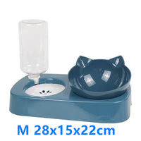 HKM-1387197 Automatic Anti-Overturn Large-Capacity Cat Rice Bowl - Medium and Large Sizes Available in Pink and Green