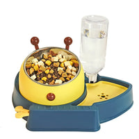 HKM-1387197 Automatic Anti-Overturn Large-Capacity Cat Rice Bowl - Medium and Large Sizes Available in Pink and Green