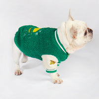 HKM-1387581 Thick Fleece-Lined Dog Clothing for Winter in Green - Sizes L to 4XL