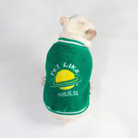 HKM-1387581 Thick Fleece-Lined Dog Clothing for Winter in Green - Sizes L to 4XL