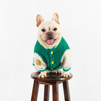 HKM-1387581 Thick Fleece-Lined Dog Clothing for Winter in Green - Sizes L to 4XL