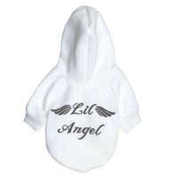 HKM-138835 Cozy Fleece Hooded Sweater for Small Dogs - Casual Design in White and Red