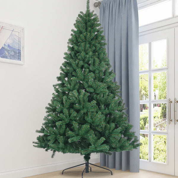 HKM-138899 6-Foot PVC Artificial Christmas Tree with 1000 Branch Tips and Foldable Metal Stand