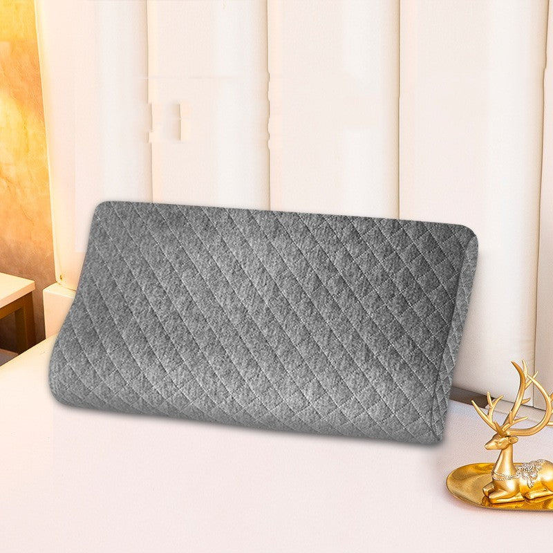HKM-138899 Adjustable Wave-Shaped Memory Foam Pillow - Knitted Fabric Cover