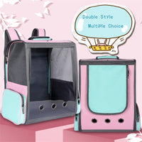 HKM-1389245 Large Capacity Comfortable Breathable Cat and Dog Backpack - Ideal for Travel and Outdoor Use