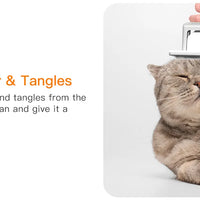 HKM-139027 Pet Hair Trimmer with 3-Mode Suction for Safe Grooming of Cats and Dogs, Eco-Friendly & Convenient Design