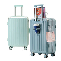 HKM-139155 Lightweight Horizontal Trolley Suitcase with Multi-Wheeled Design for Easy Travel