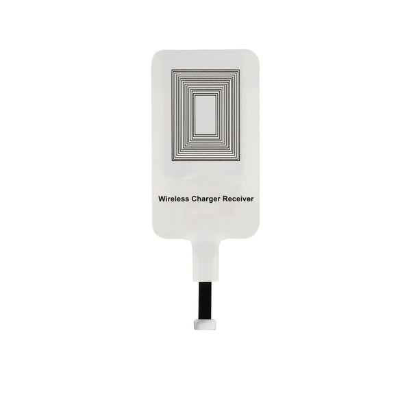HKM-139155 Wireless Charging Receiver for iPhone and Android Devices - Type-C Compatible, White Color, 5W Output