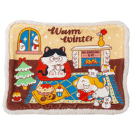 HKM-1392829 Cozy Cat Deep Sleep Nest for Autumn and Winter, Soft Cloth Pet Kennel, Warm Nesting Pad 60x80cm