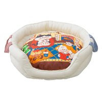 HKM-1392829 Cozy Cat Deep Sleep Nest for Autumn and Winter, Soft Cloth Pet Kennel, Warm Nesting Pad 60x80cm
