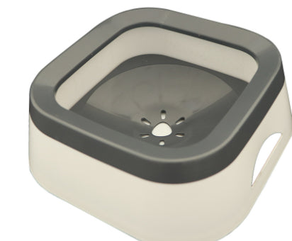 HKM-1392957 Mouth Wet-proof Cat Water Bowl - Durable Pet Drinking Dispenser in Pink, Blue, and Gray
