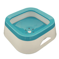 HKM-1392957 Mouth Wet-proof Cat Water Bowl - Durable Pet Drinking Dispenser in Pink, Blue, and Gray